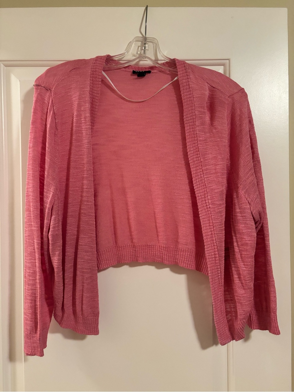 torrid Pink Open-Front Cropped Cardigan